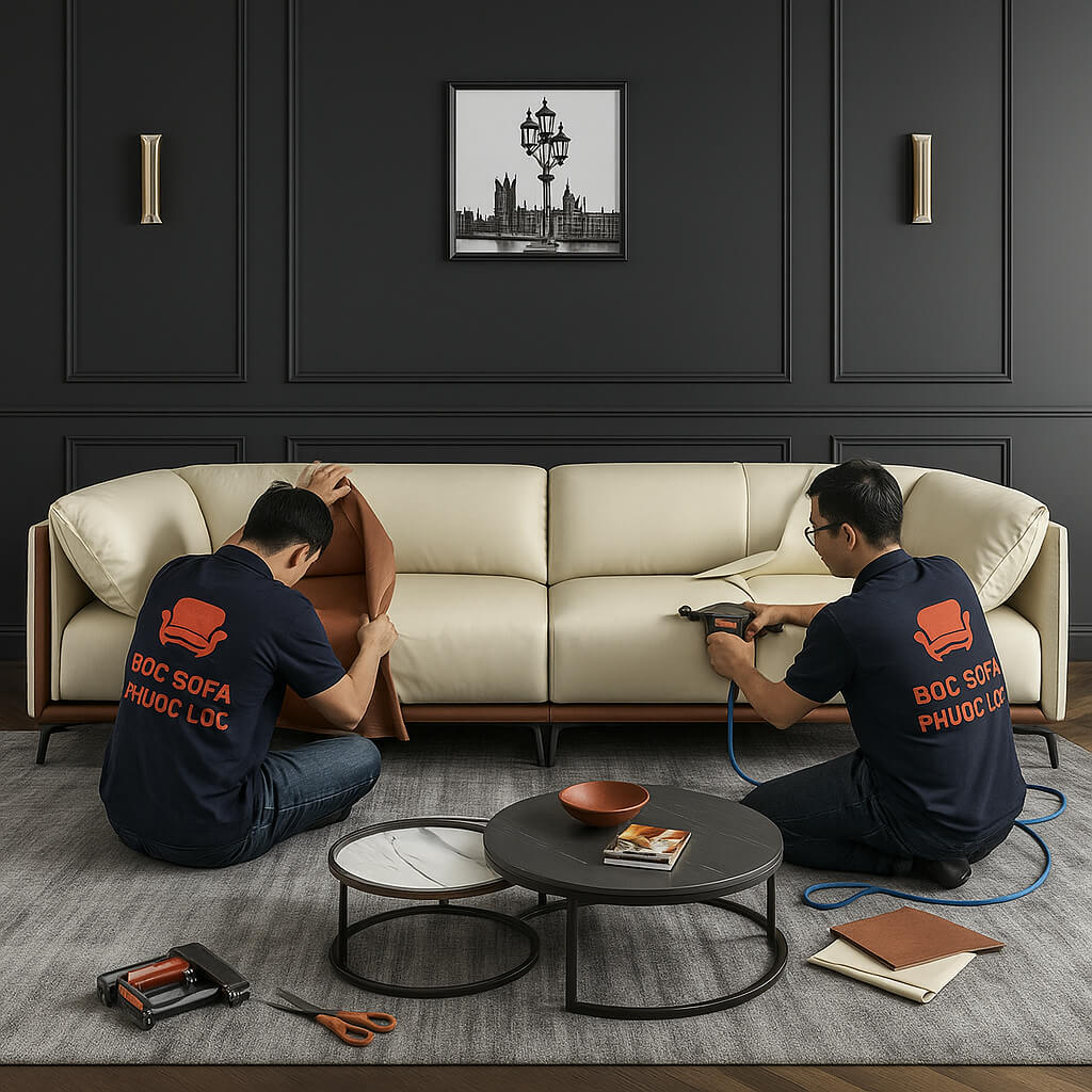 Bọc Ghế Sofa Tại Nhà Giá Rẻ